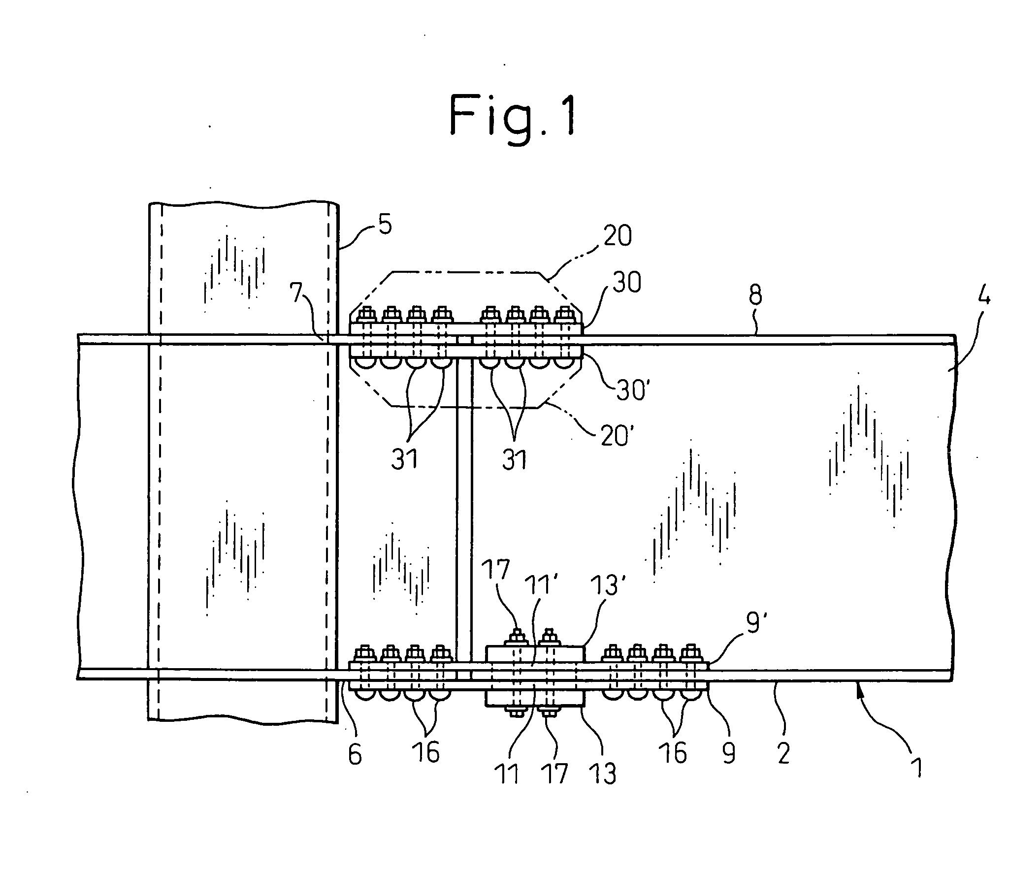 Beam joint device