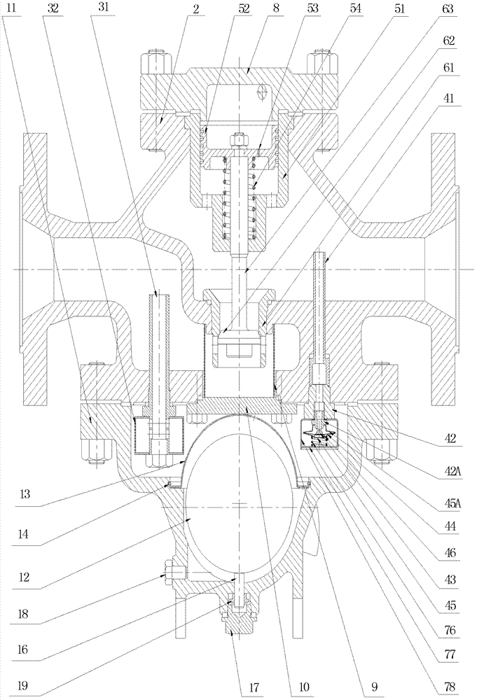 Floater-guided steam trap