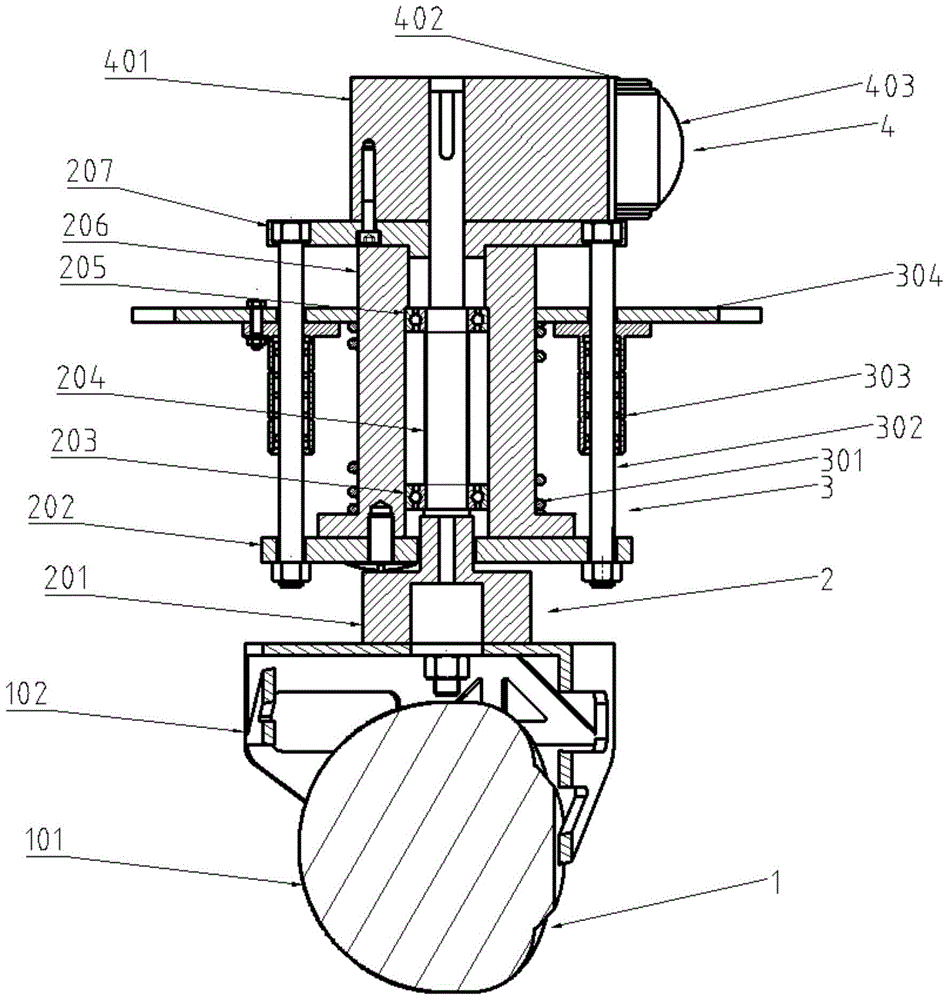 Independent steering driving wheel for mobile robot