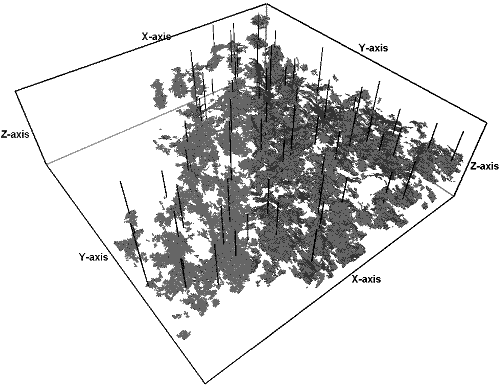 A modeling method for the distribution model of dissolution vug reservoirs in carbonate fractured-cavity reservoirs