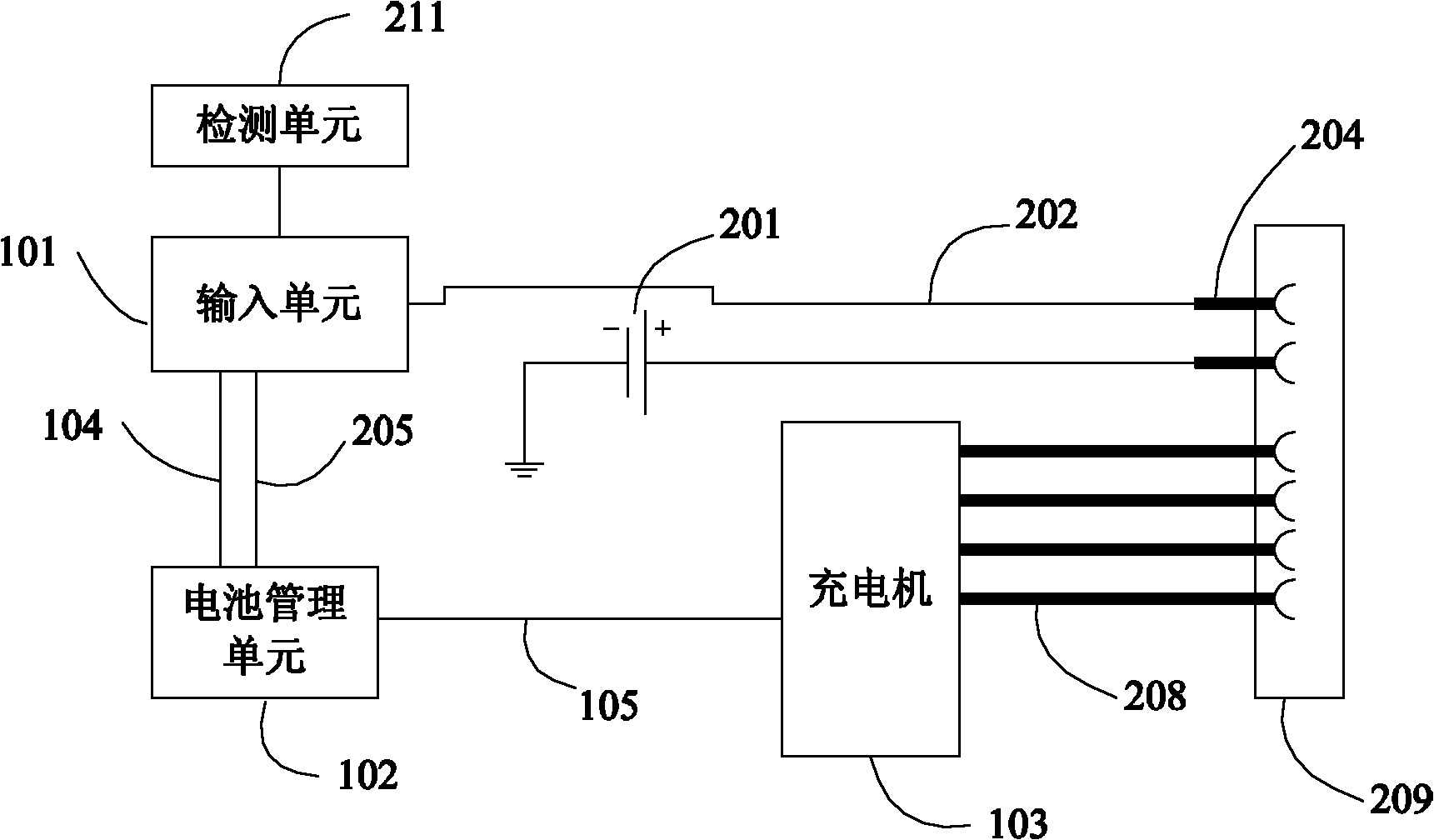 Vehicle-mounted charging device and charging system