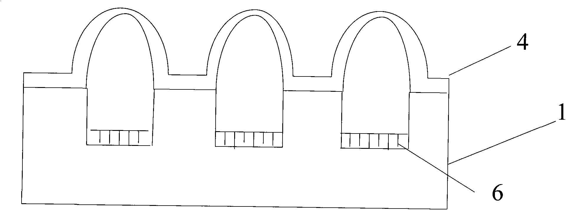 Glass ball cavity encapsulation method of light emitting diode