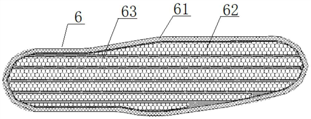 A kind of foam vulcanization molded rubber health-care shoe sole in double-density molding mold and its production process