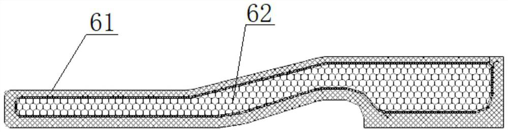 A kind of foam vulcanization molded rubber health-care shoe sole in double-density molding mold and its production process