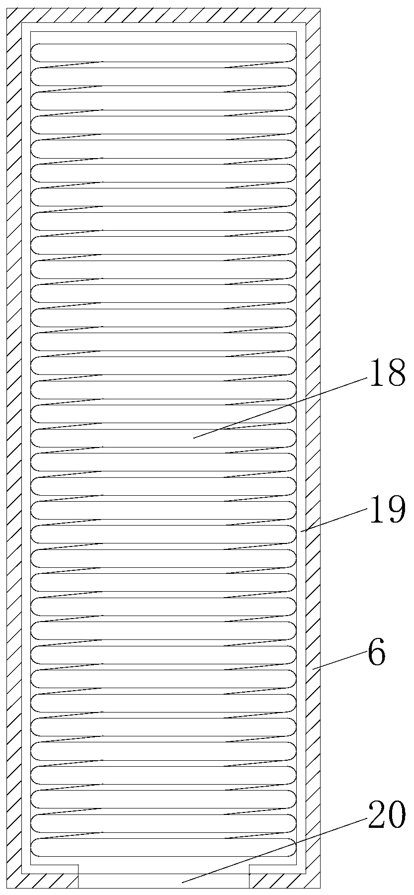 Induction type full-automatic quenching device for surface treatment of chain plate