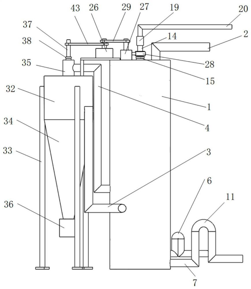 Efficient purification device for industrial waste gas