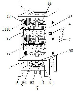 Ceramic drying device with dustproof function