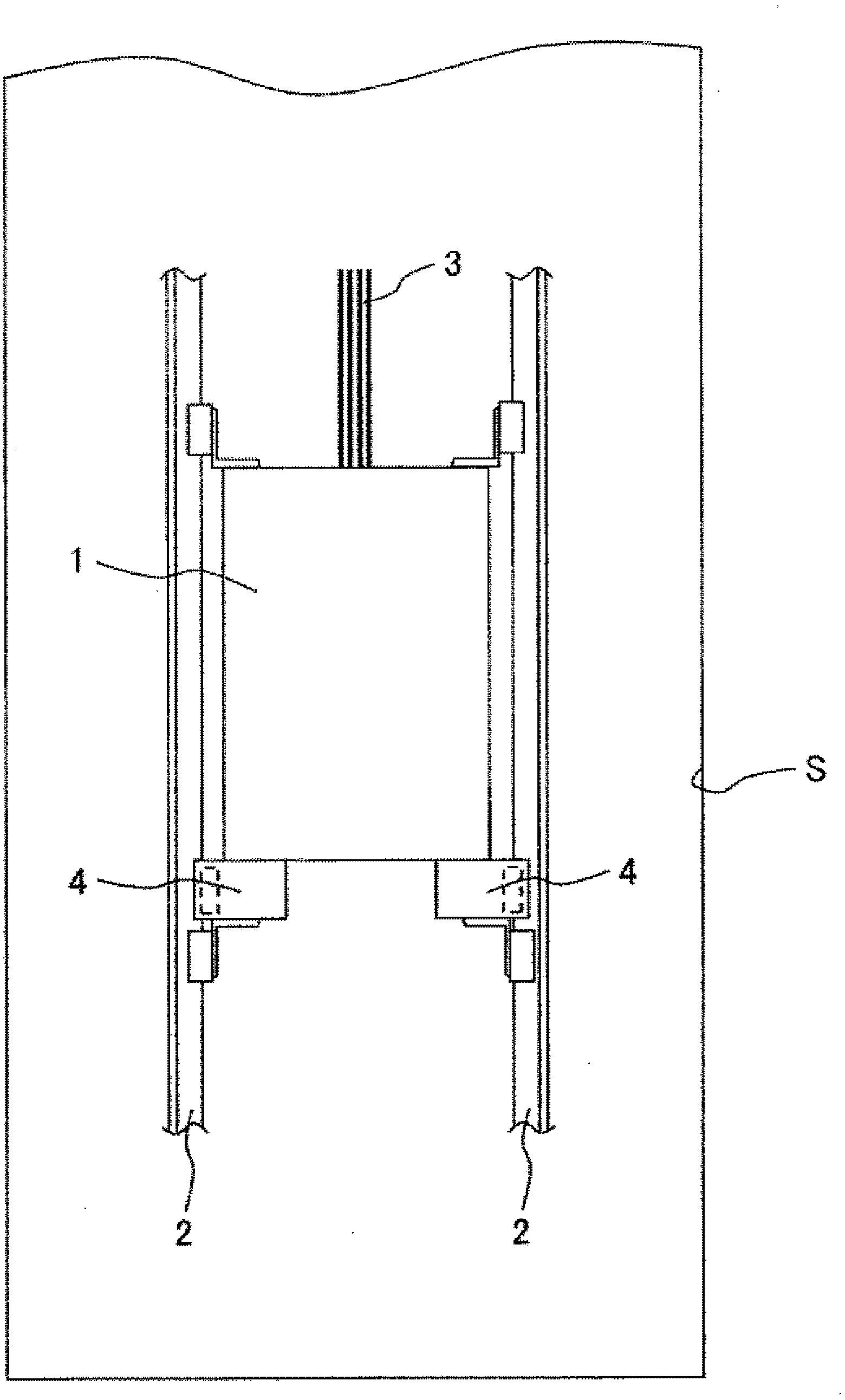 Emergency braking device of elevator