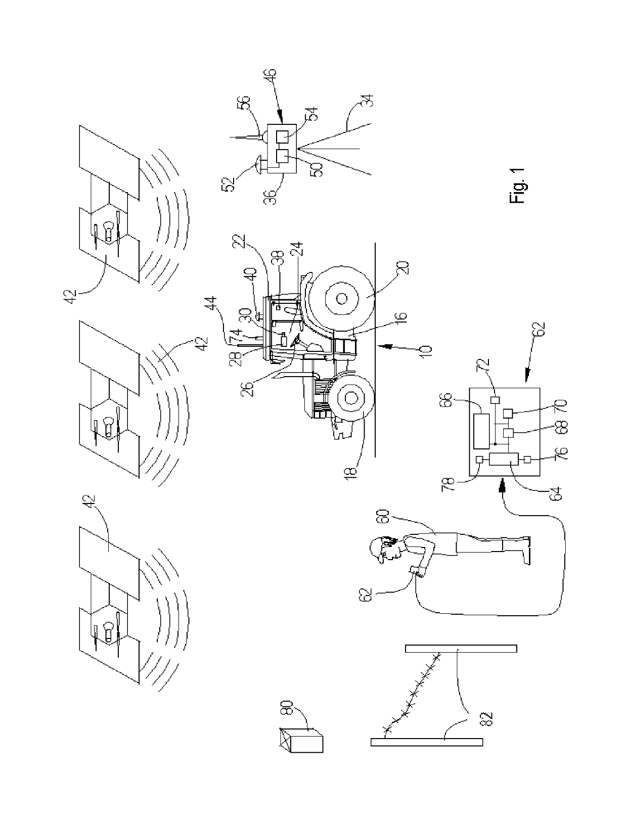 Arrangement and method for position finding using a handset