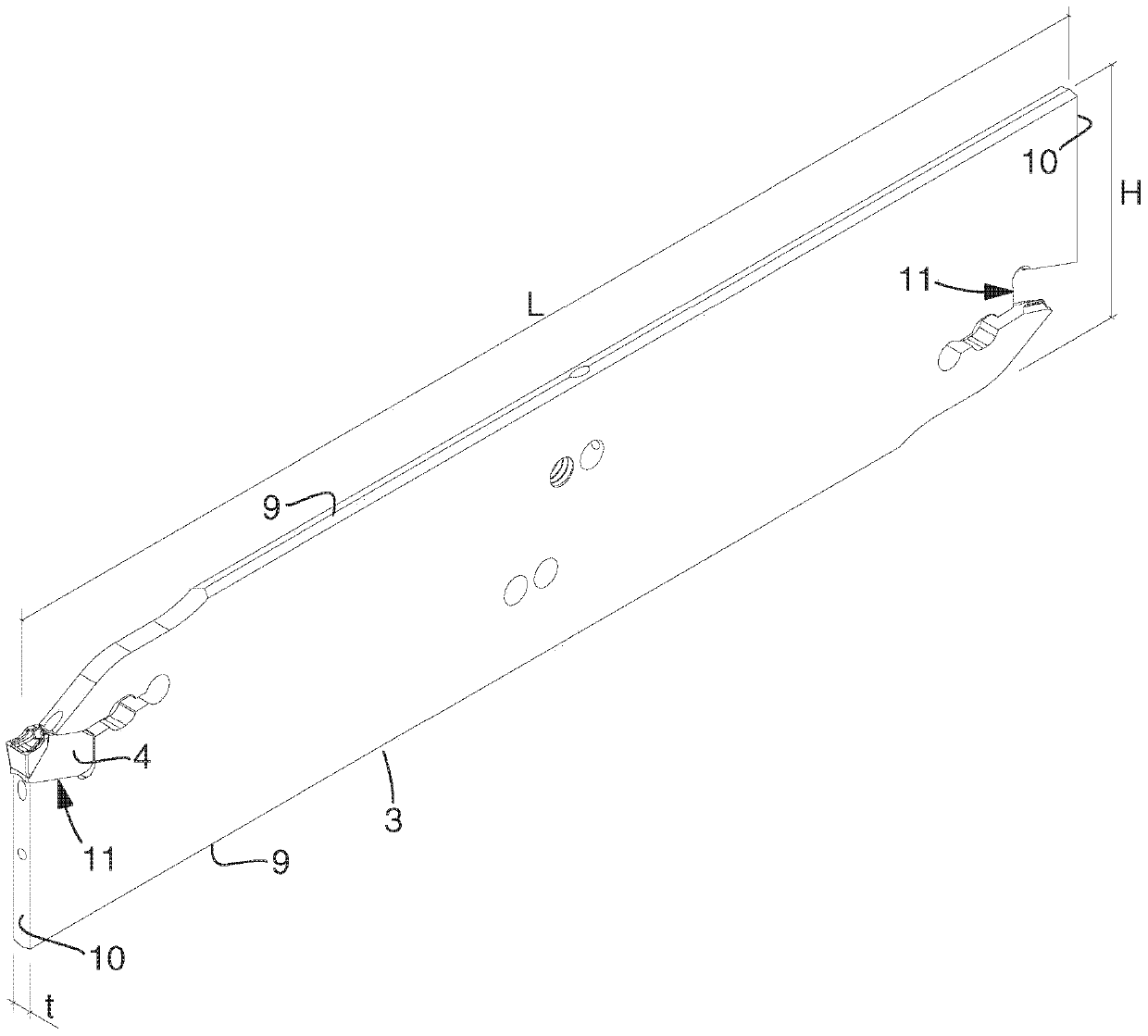 Cutting removes the machining tool with its blades holding the blades and replaceable blades