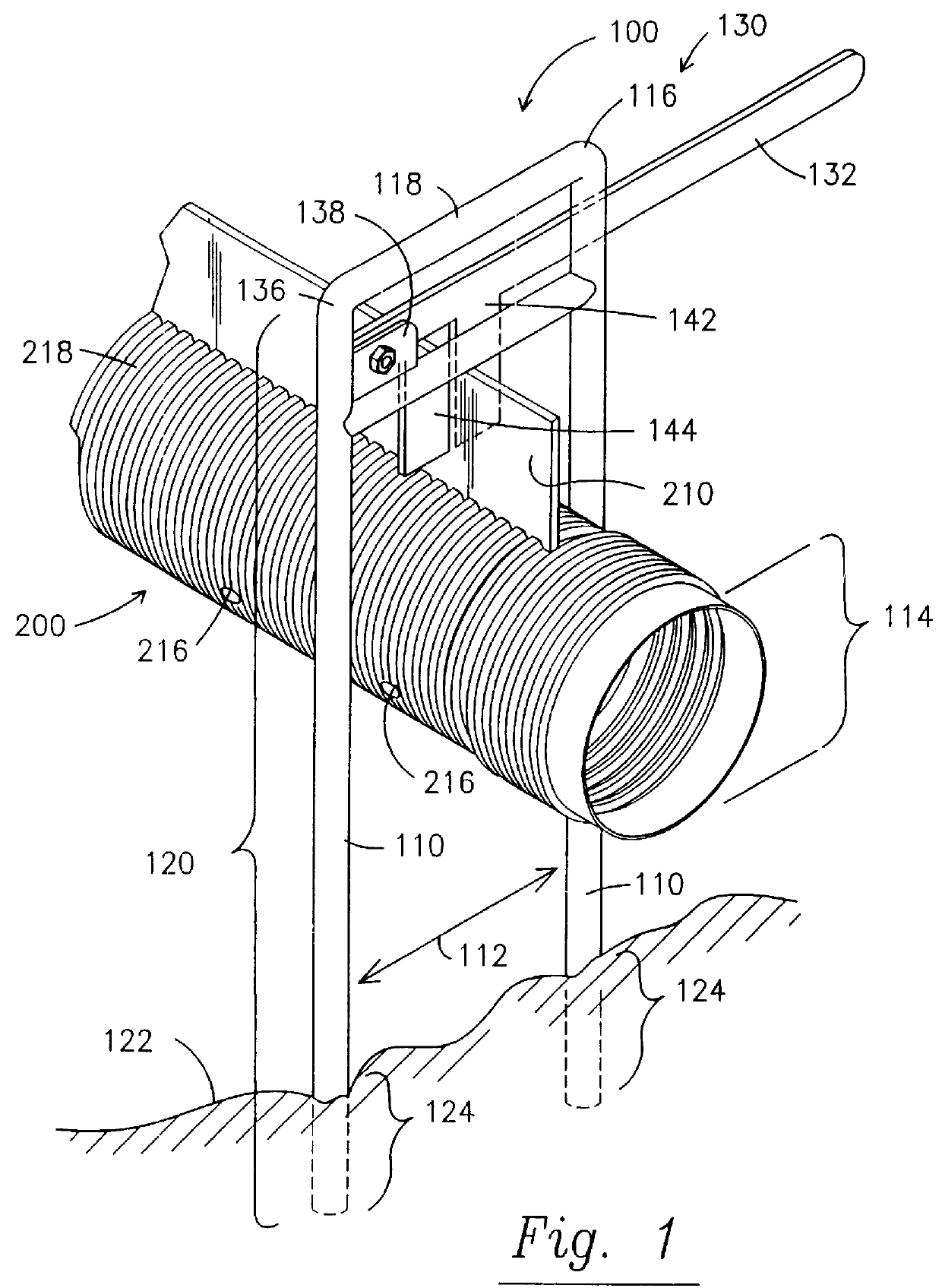 Method of installing drainfield pipe