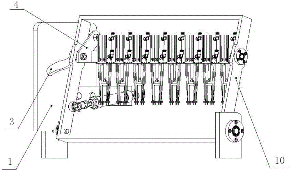 Pneumatic row-by-row seedling picking device of pot seedling transplanter