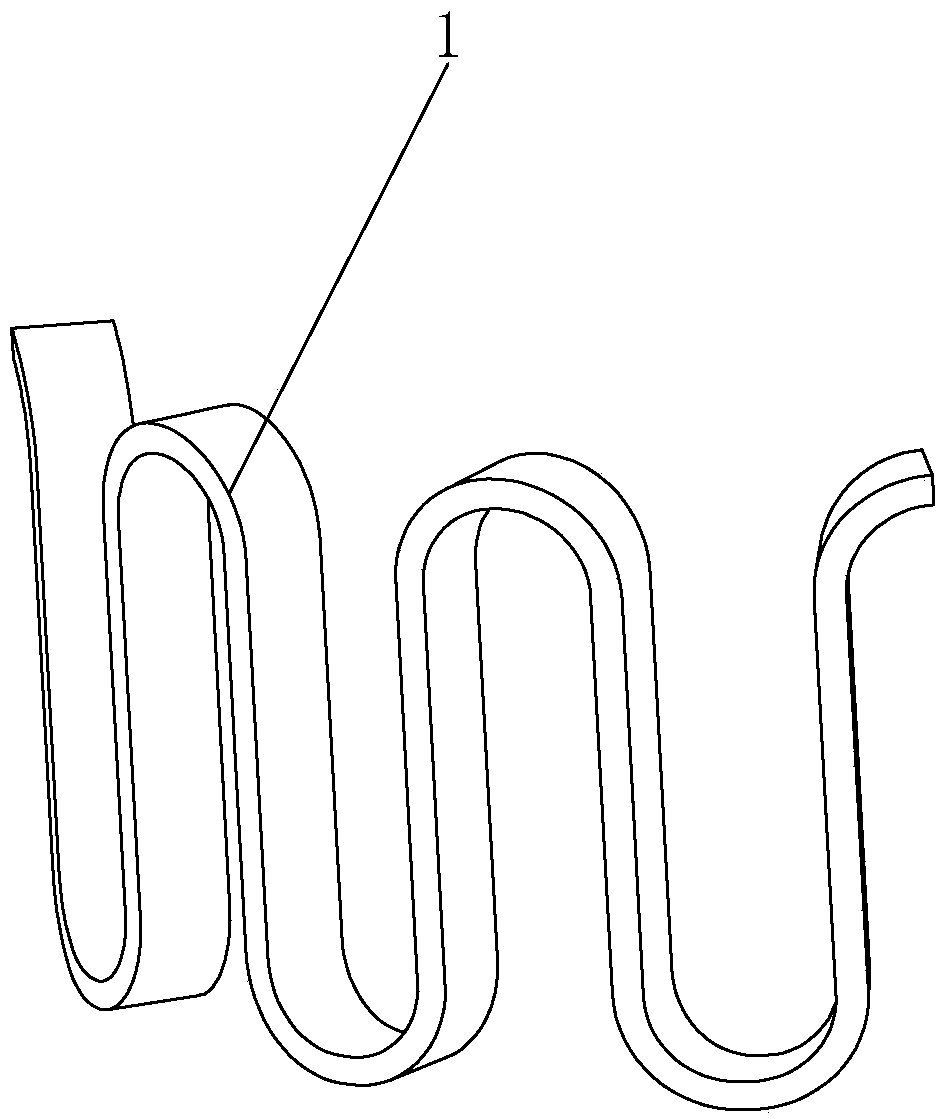 Coupler serpentine spring and production technology thereof