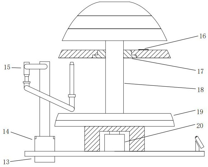 Three-dimensional braiding machine discretization core mold system based on variable-curvature special-shaped revolving body