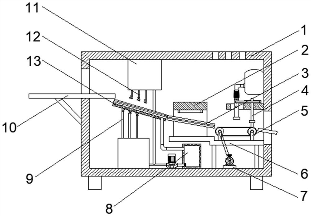 Full-automatic silicon wafer surface efficient scrubbing and cleaning device and operation method