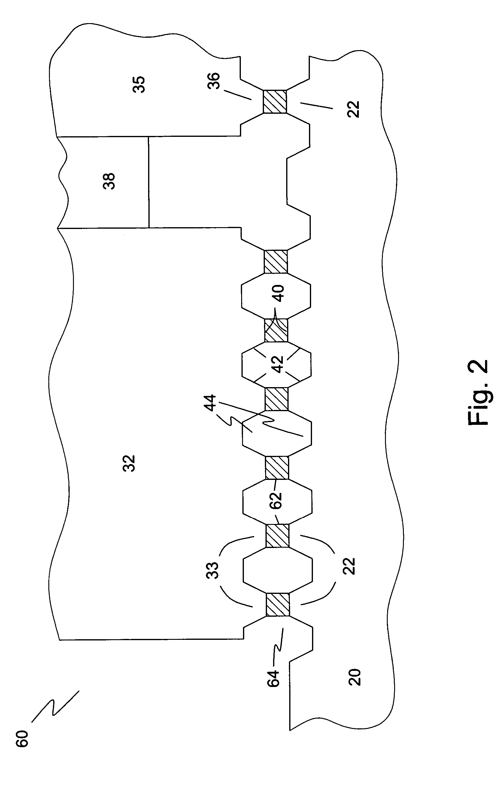 Magnetic fluidic seal with improved pressure capacity