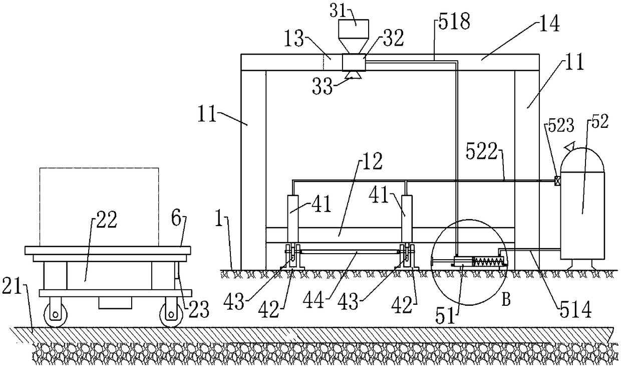 Light building block cutting and replacing device