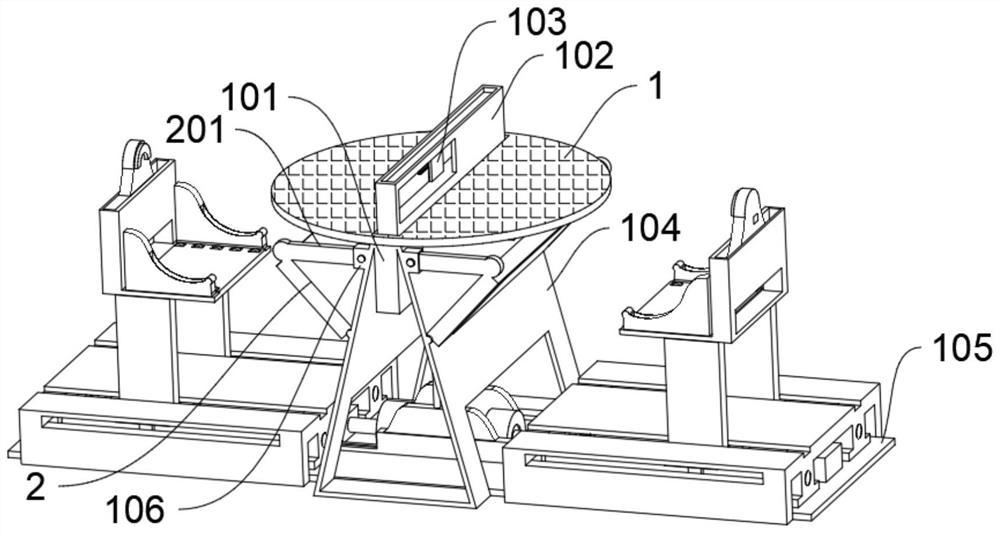 Connected office table capable of changing distance between table and chair