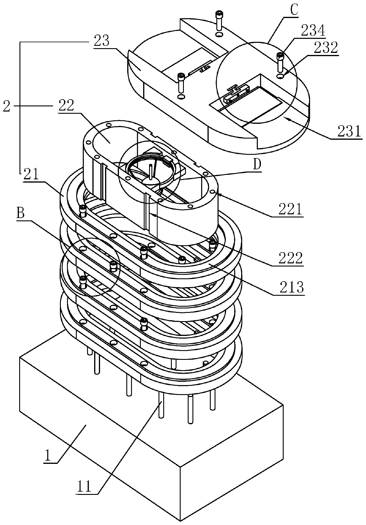 Assembly type steel structure-concrete combined bridge and construction method thereof