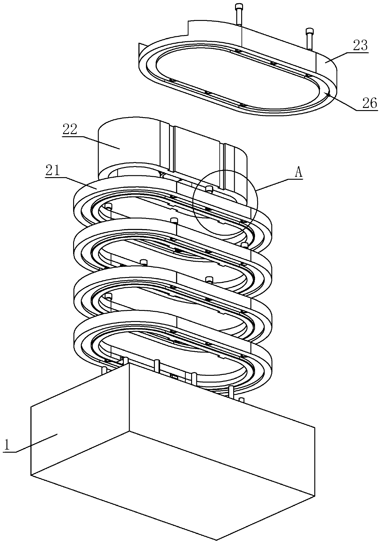 Assembly type steel structure-concrete combined bridge and construction method thereof