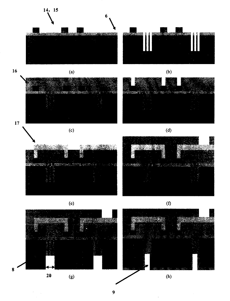 Split type micro-electric mechanic system and preparation method thereof