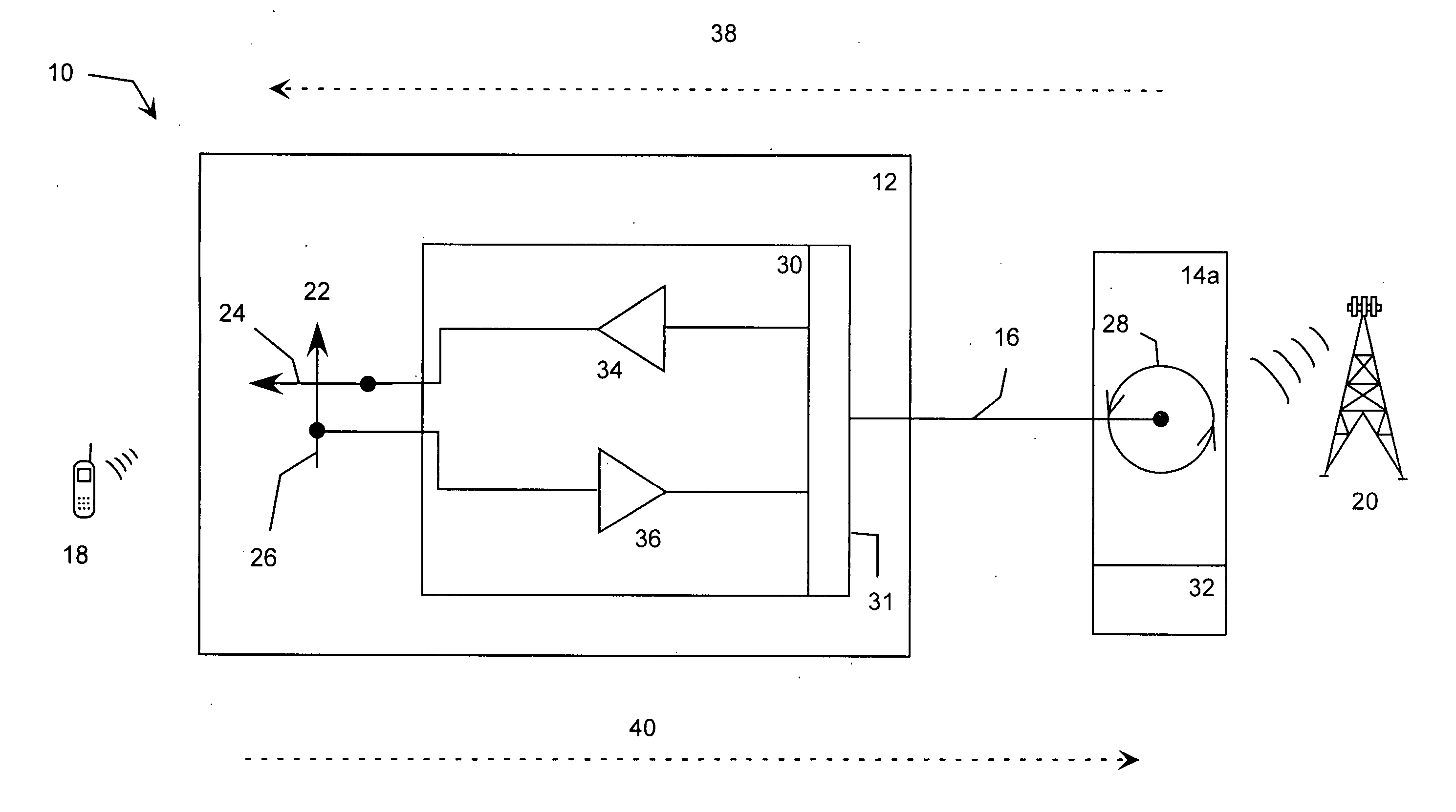 Wireless repeater with universal server base unit and modular donor antenna options