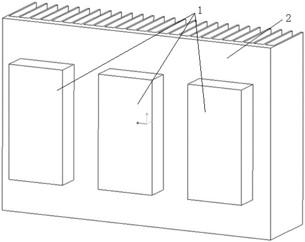 Natural heat dissipating layout of electrical or electronic heating device