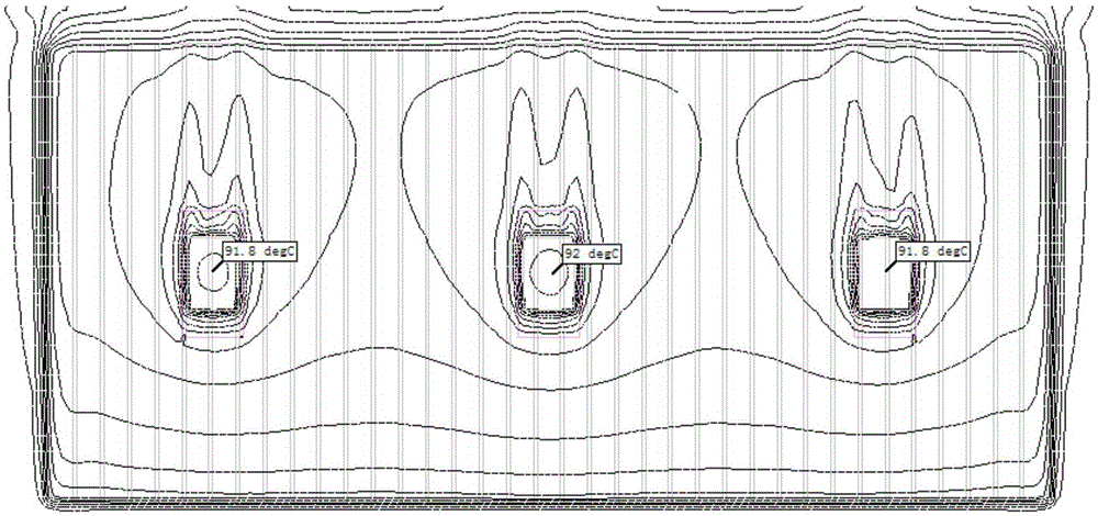 Natural heat dissipating layout of electrical or electronic heating device