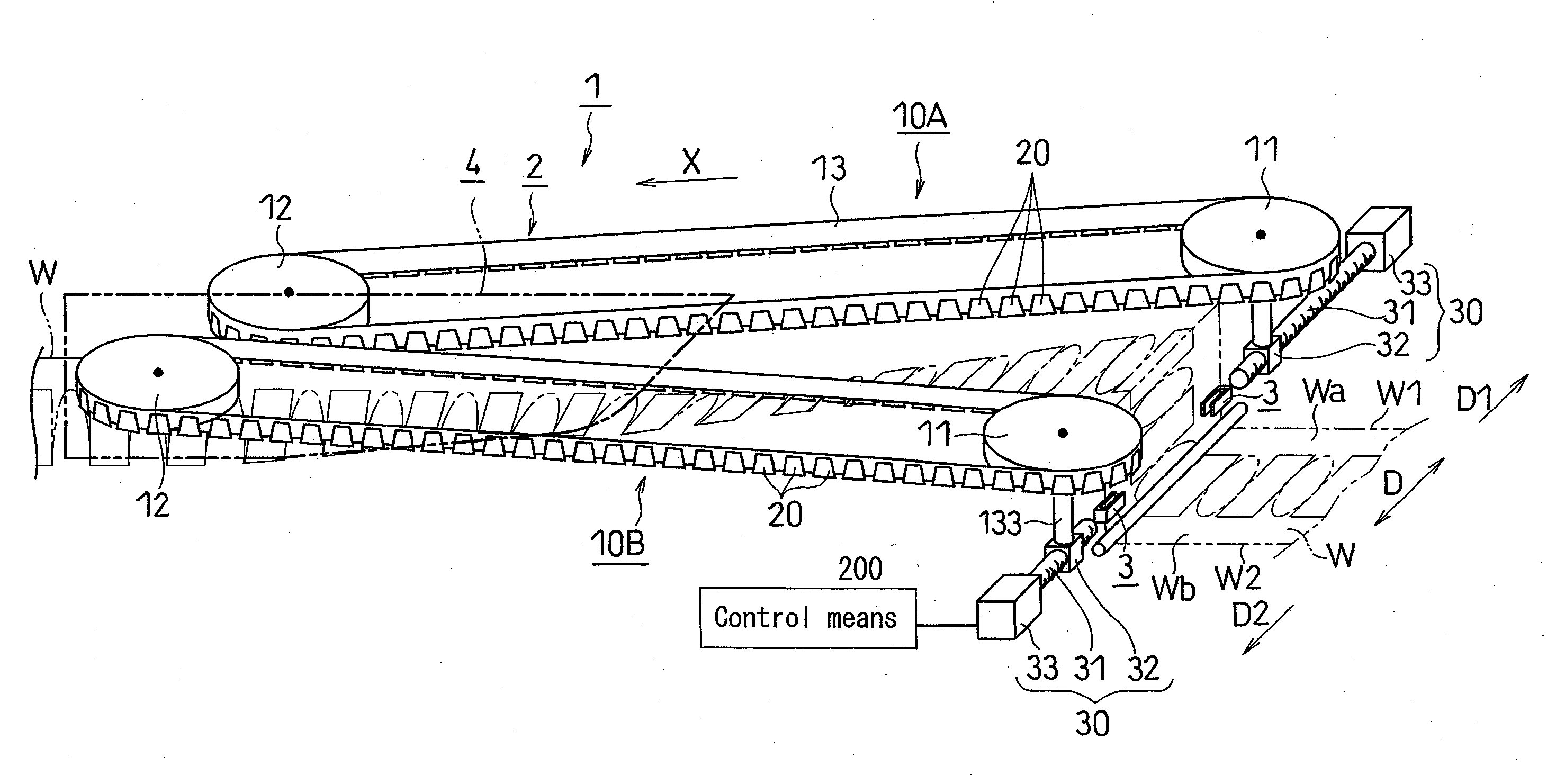 Web folding apparatus, web folding method, and worn article producing method