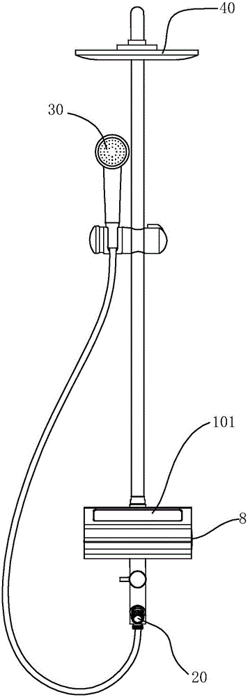 Automatic thermostatic controller capable of achieving water current power generation