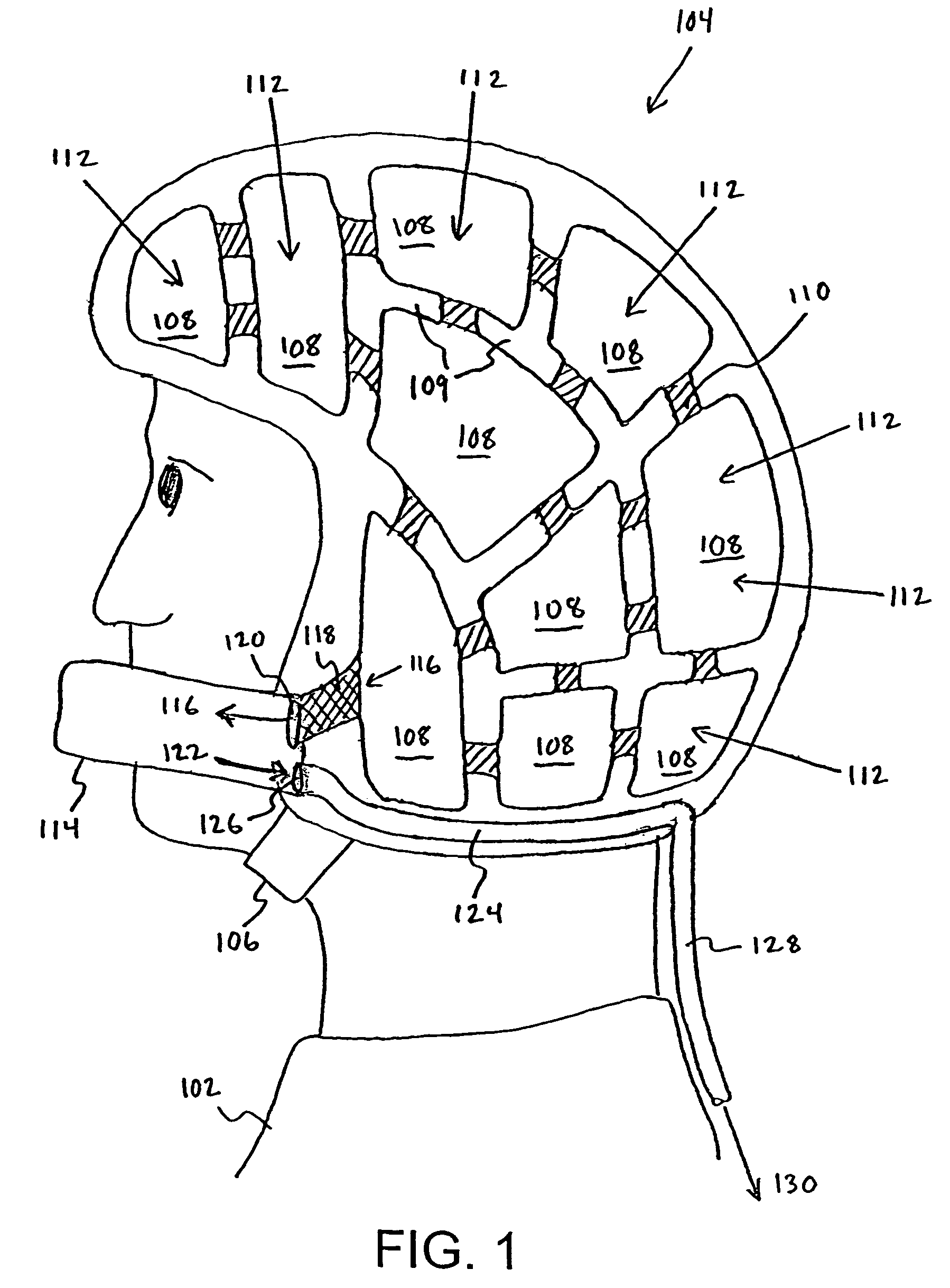 Protective helmet for air extraction from snow