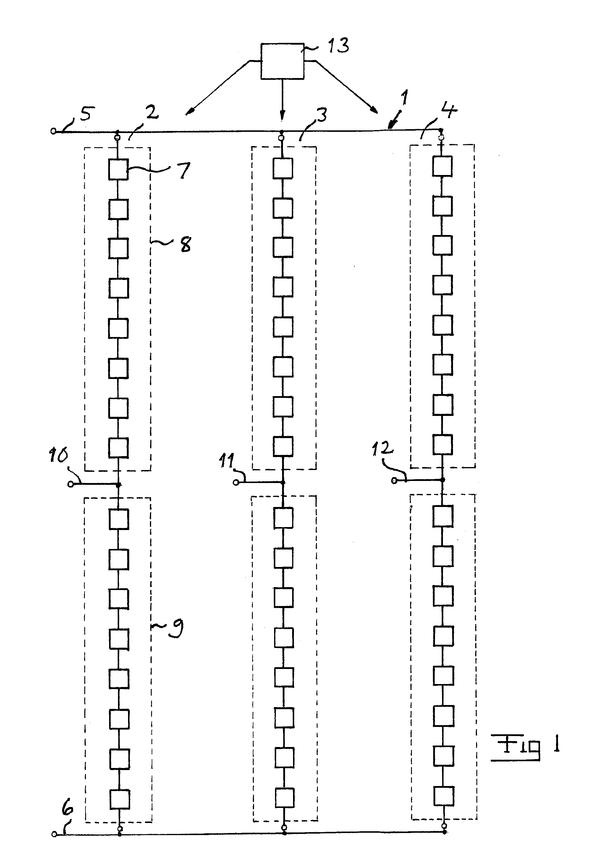 Fault protection in voltage source converters with redundant switching cells via mechanical switches being closed pyrotechnically