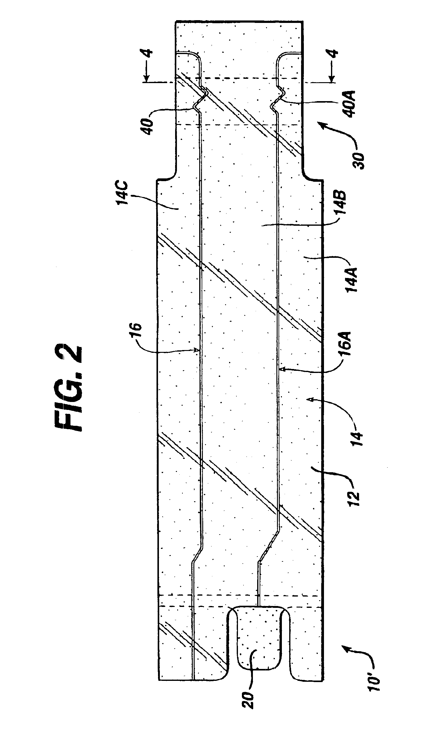 Electrically-conductive patterns for monitoring the filling of medical devices