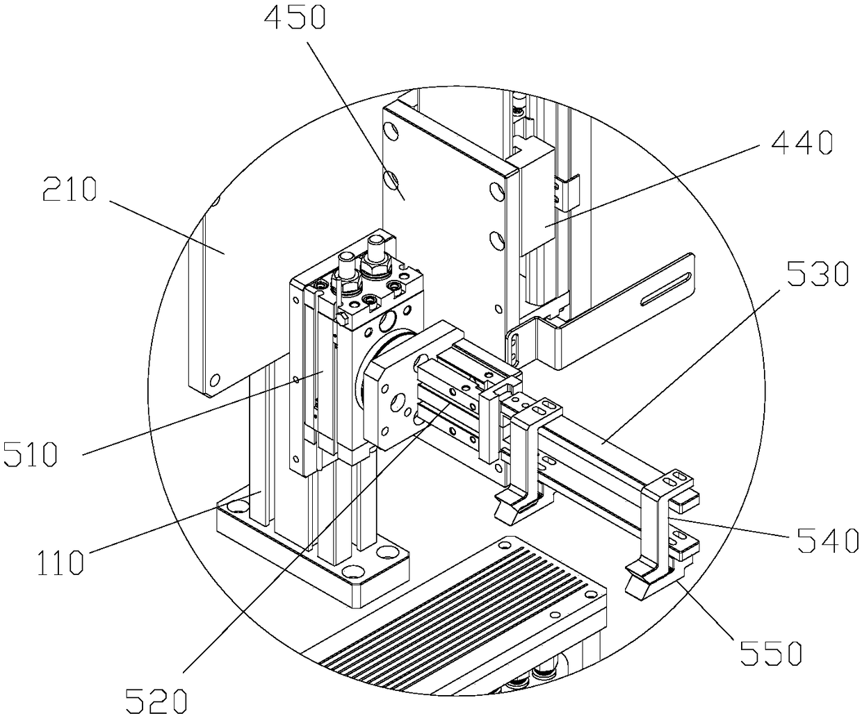 Film tearing device for adhesive tape sticking machine