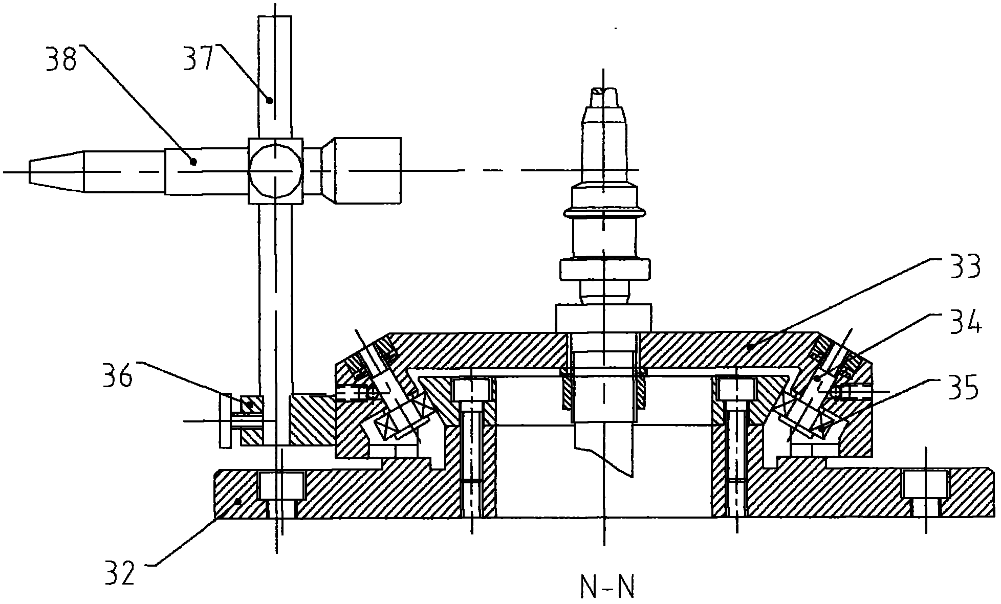 Testing instrument for dynamic virtual power of spindle