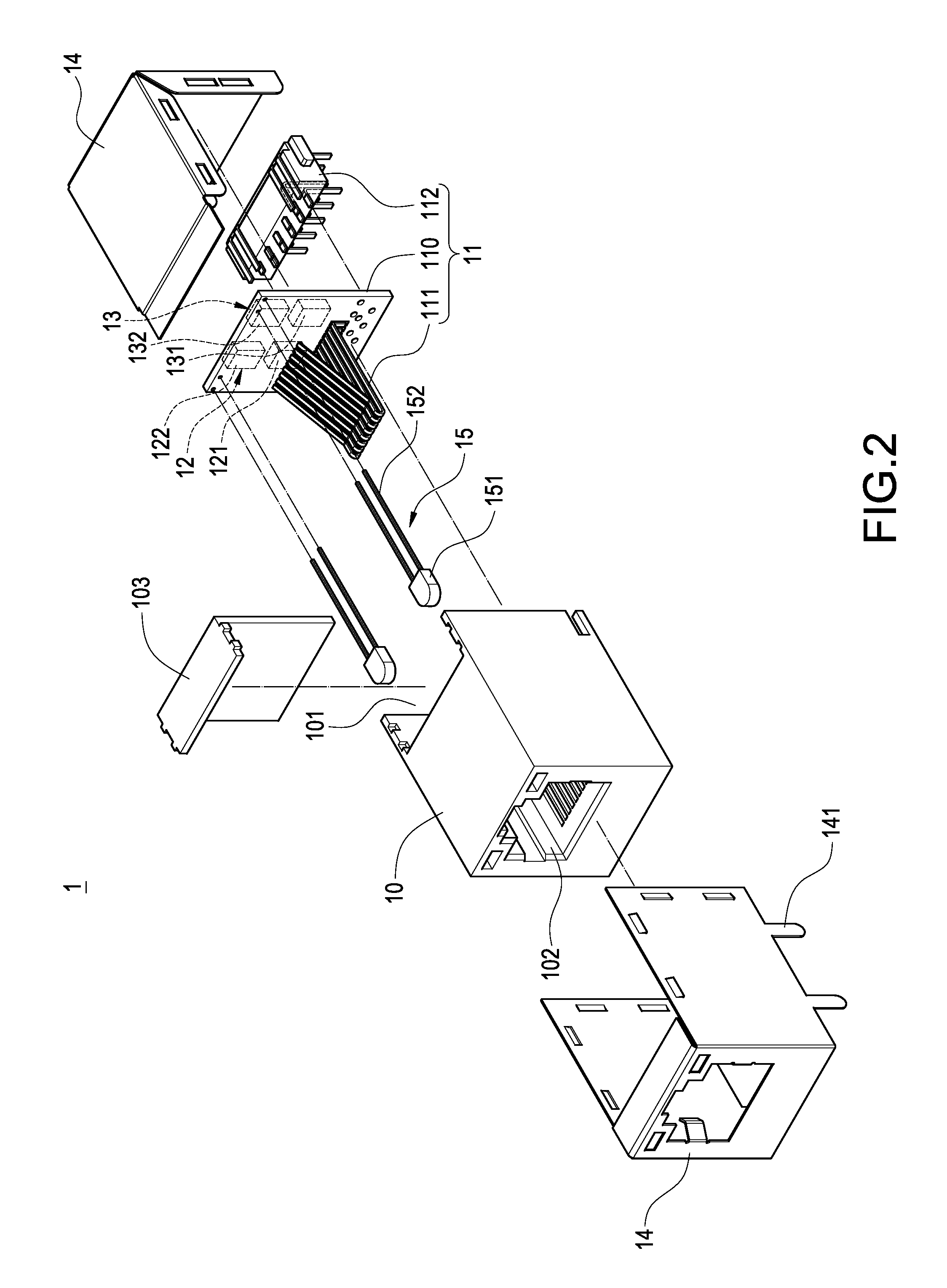 Connector having protection components