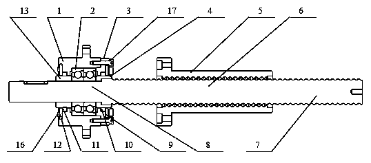 Method for assembling screw rod and rolling bearing assembly