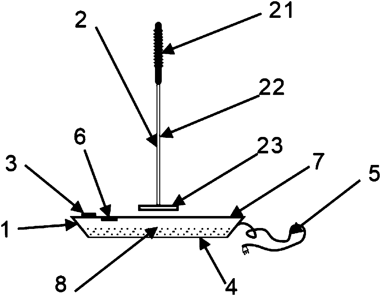 Electromagnetic heating device for beverages