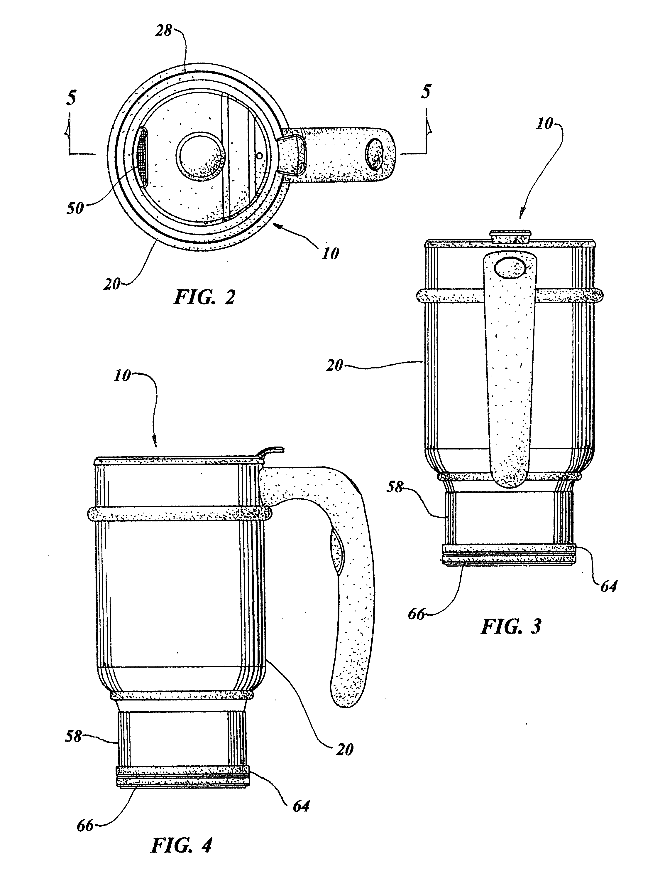 Beverage press mug with storage container