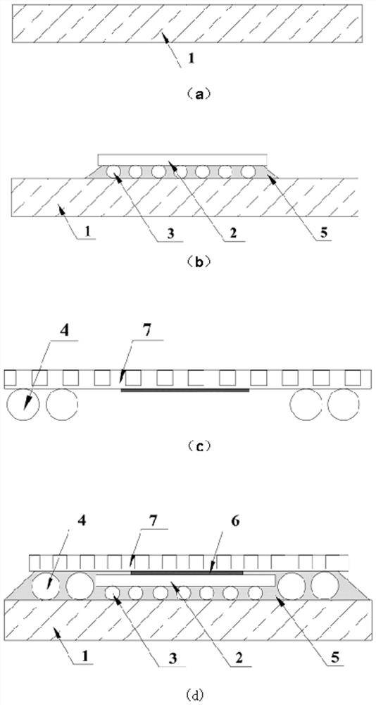 Active heat dissipation structure of flip-chip bonding device and interconnection method