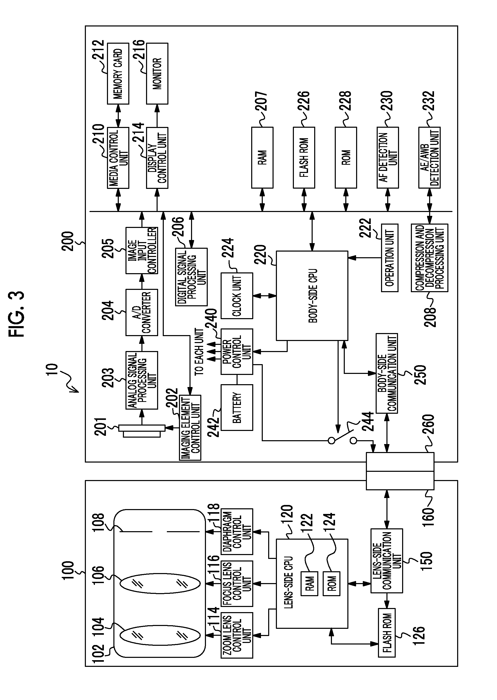 Camera system, camera body, and communication method