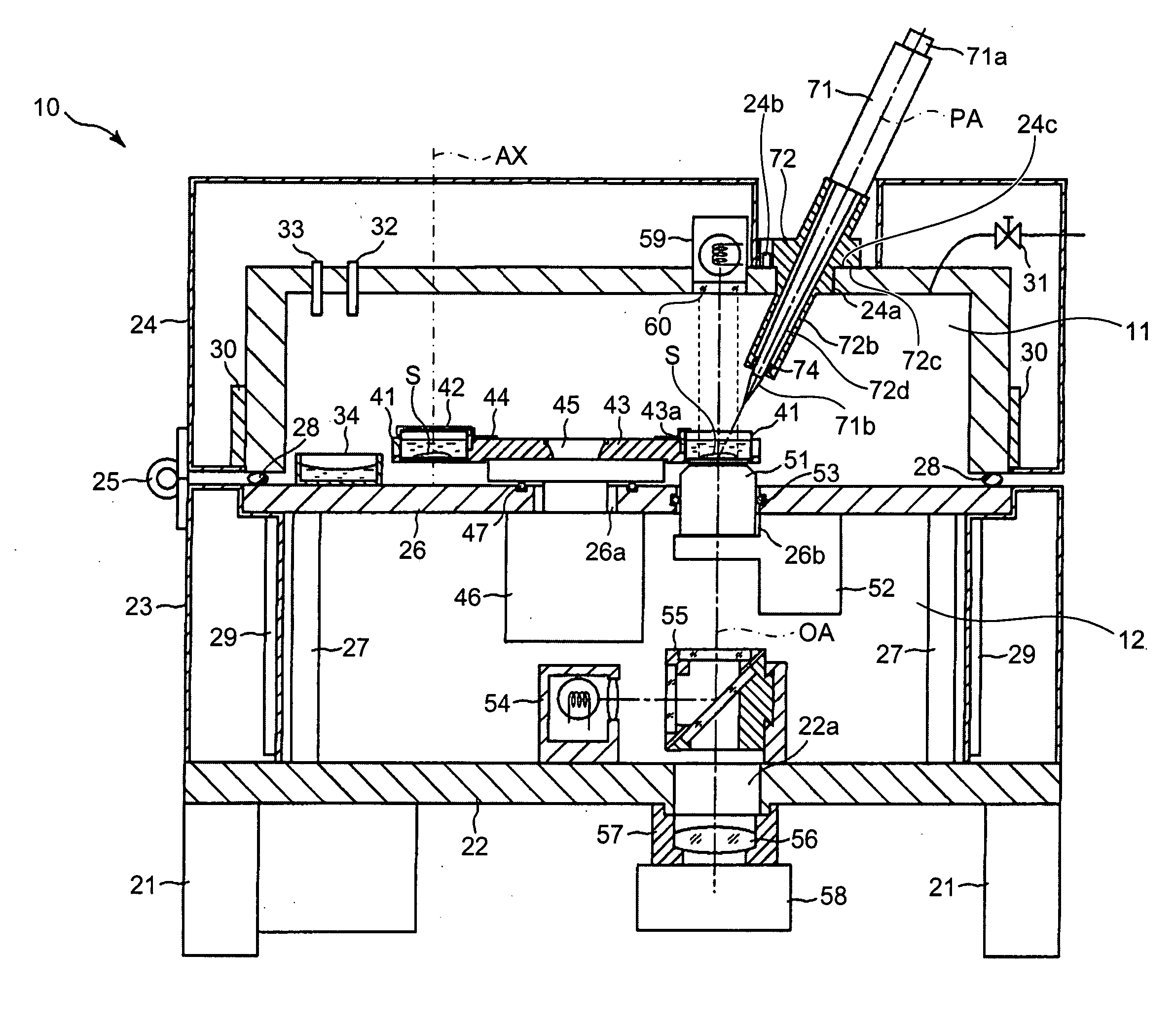 Tissue culture microscope apparatus