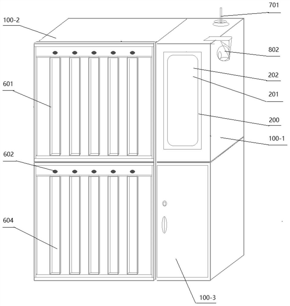 Intelligent self-service rental management cabinet for shared folding chair or folding stool and implementation method thereof