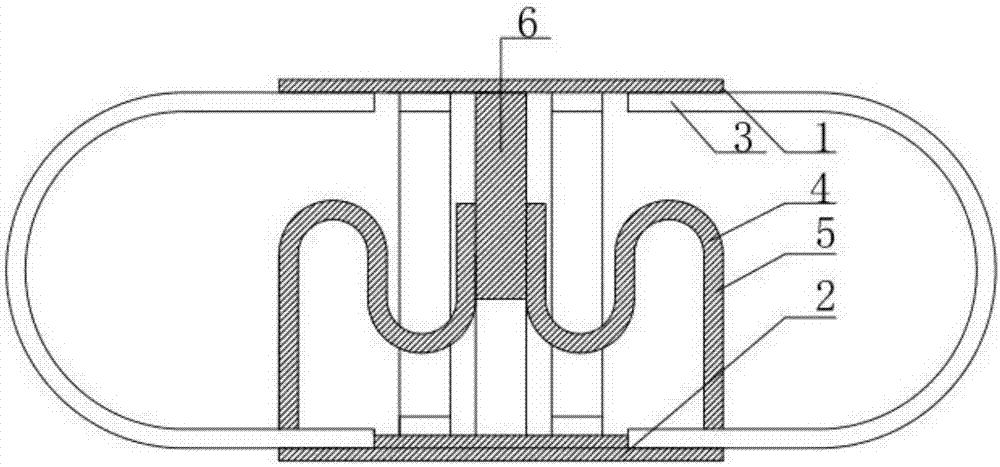 Three-dimensional metal energy dissipation damper