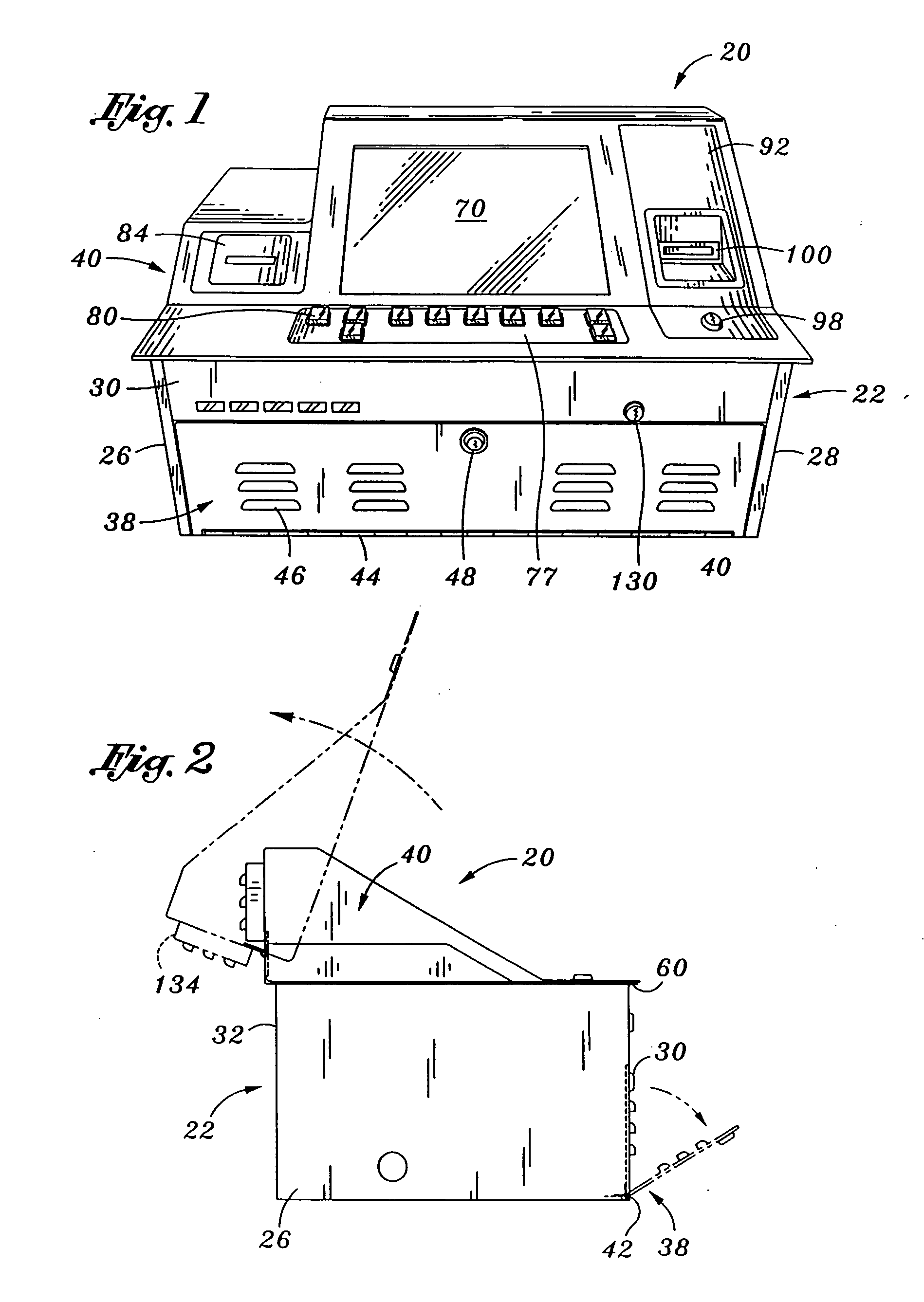 Air cooling configuration for gaming machine