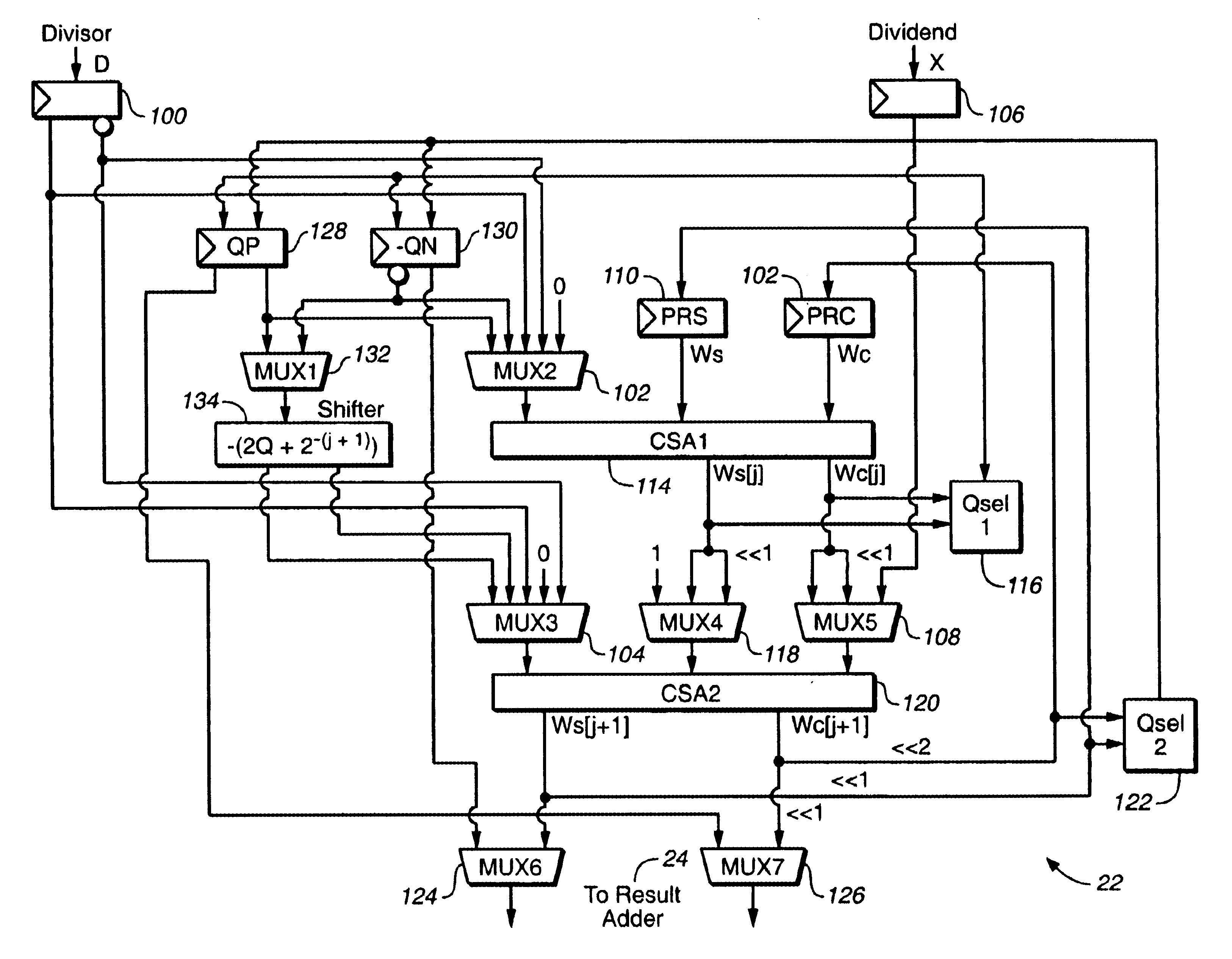 Floating point divide and square root processor