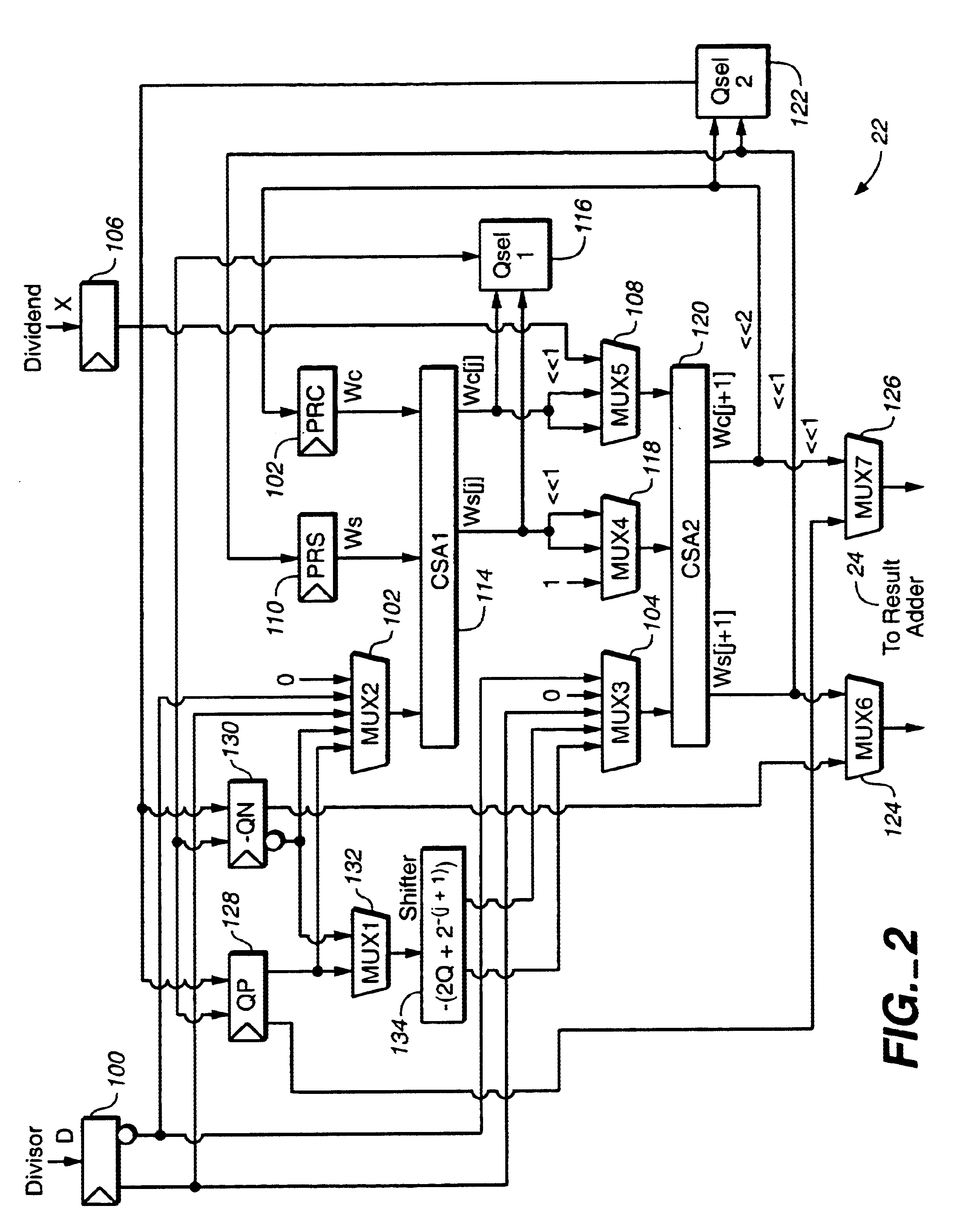 Floating point divide and square root processor