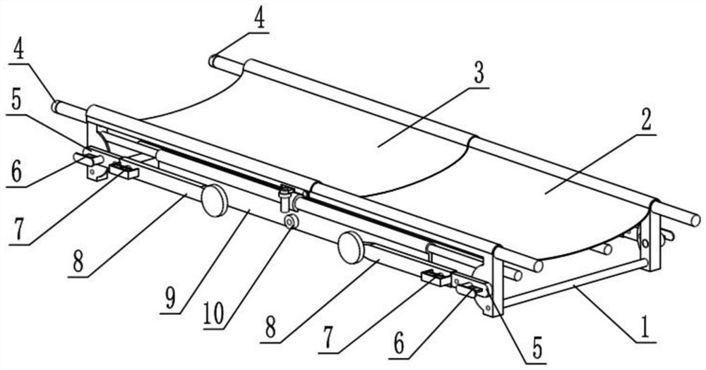 An adjustable medical stretcher