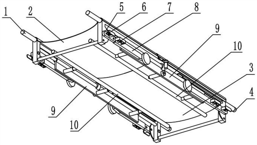 An adjustable medical stretcher