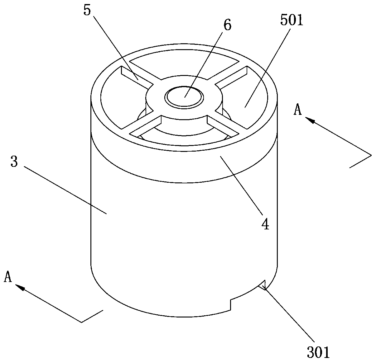 Two-stage raw material crushing device for industrial production of zinc sulfate